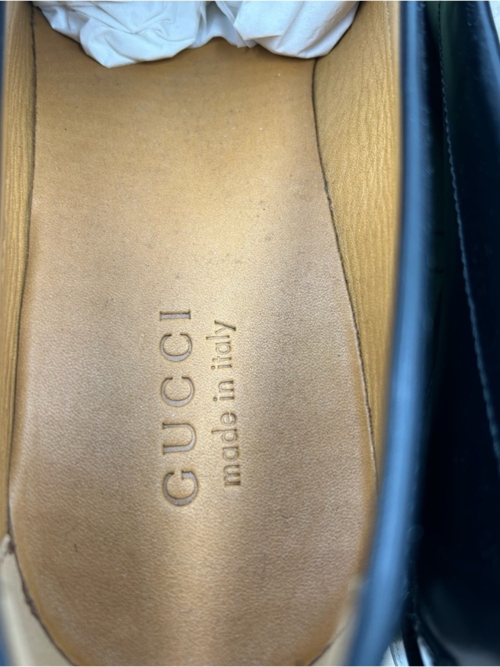 Gucci, GG Supreme tassel loafers size 11.5 fits 12 US made in Italy - Picture 5 of 7